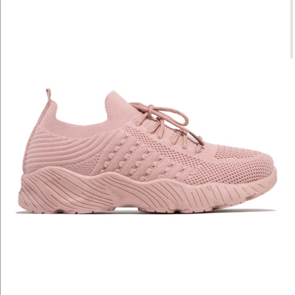 Dusty Rose Slip On Comfy Athleisure Sneakers - Picture 6 of 11